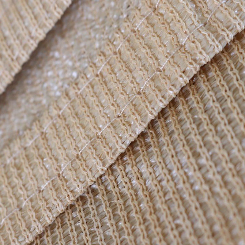 Beige Sunshade Sail Outdoor Sun Protection Shade Cloth