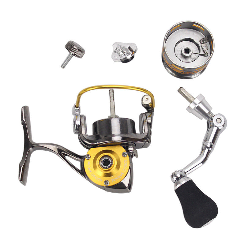 Mini Zinc Alloy Spinning Fishing Reel