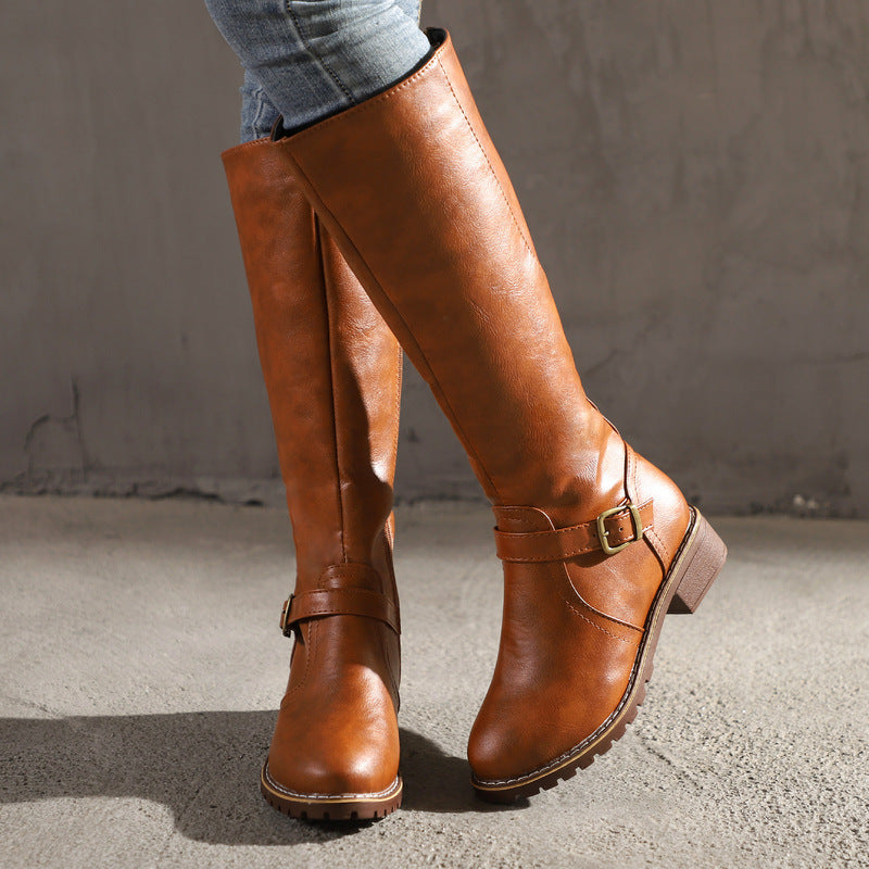 Women’s Warm Velvet High Knight Boots