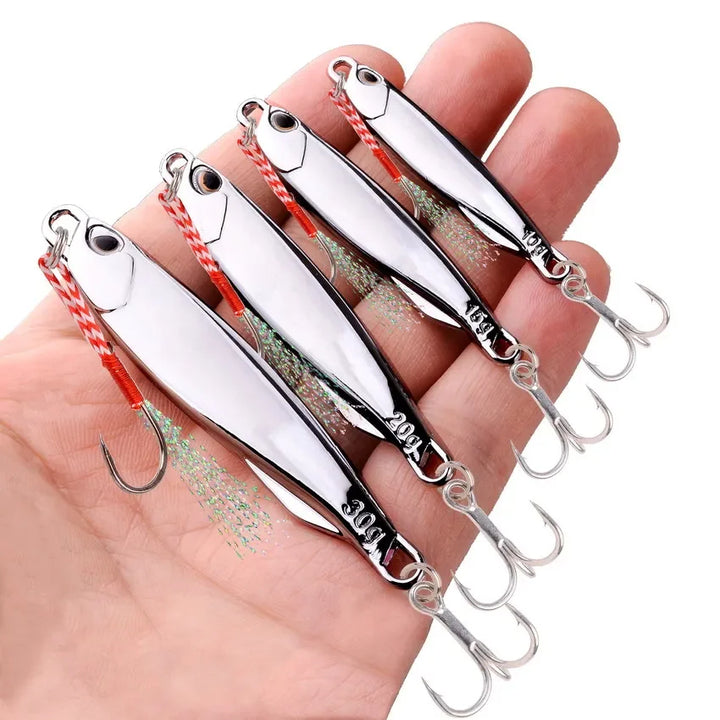 15G Silver Metal Jig Fishing Lure