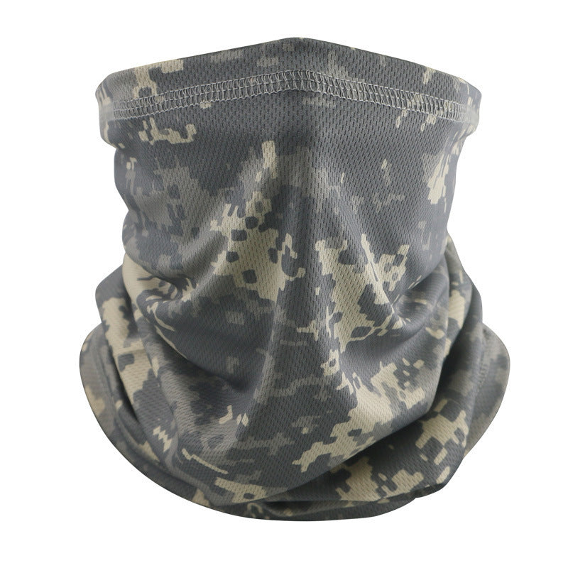Outdoor Tactical Sun Protection Camouflage Mesh Face Mask Scarf