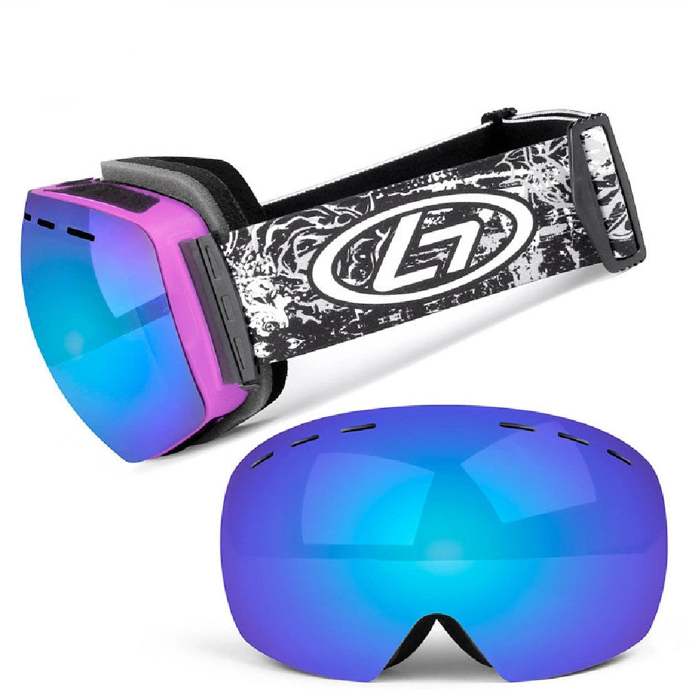 Ski Frameless Double Layer Goggles
