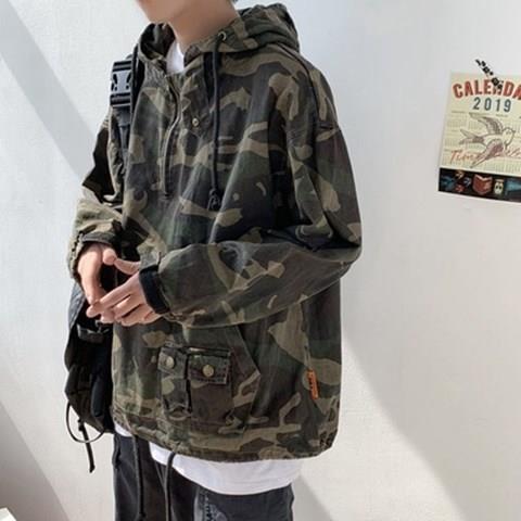 Trendy Camouflage Tooling Jacket Stylish Handsome Design