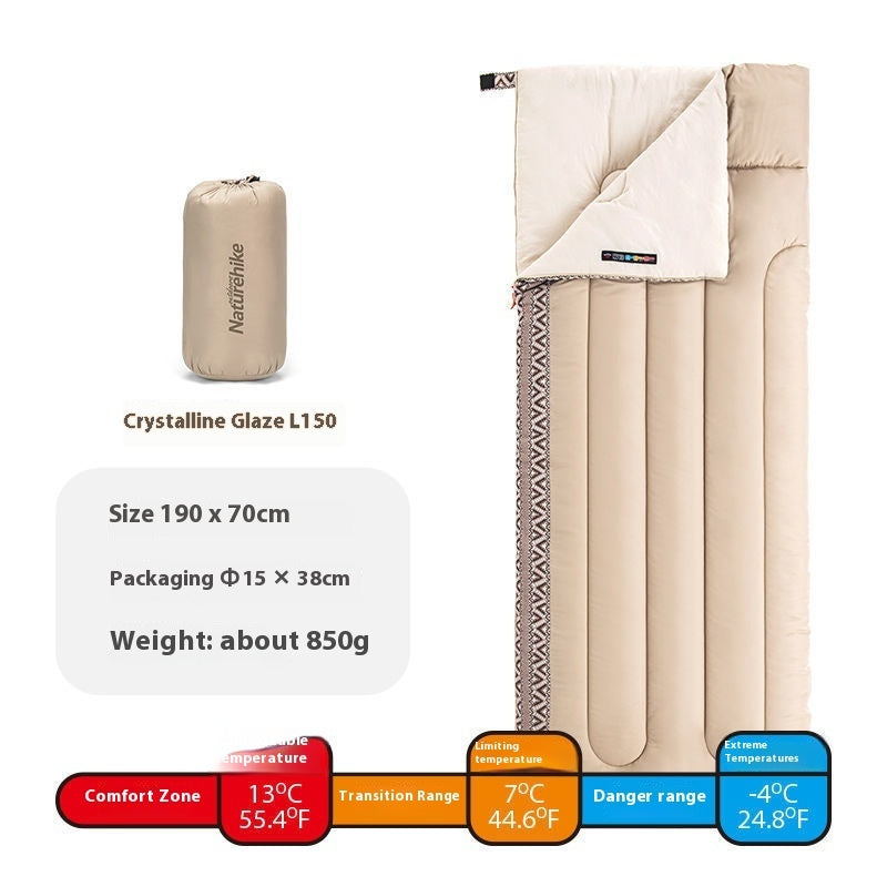 Four-Season Portable Outdoor Sleeping Bag With Dirt Protection