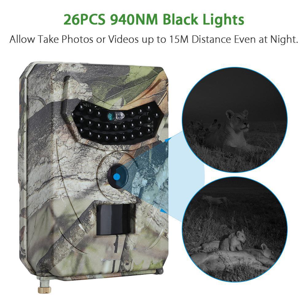 1080P Trail Camera Infrared Night Vision PIR Wildlife Hunting Camera