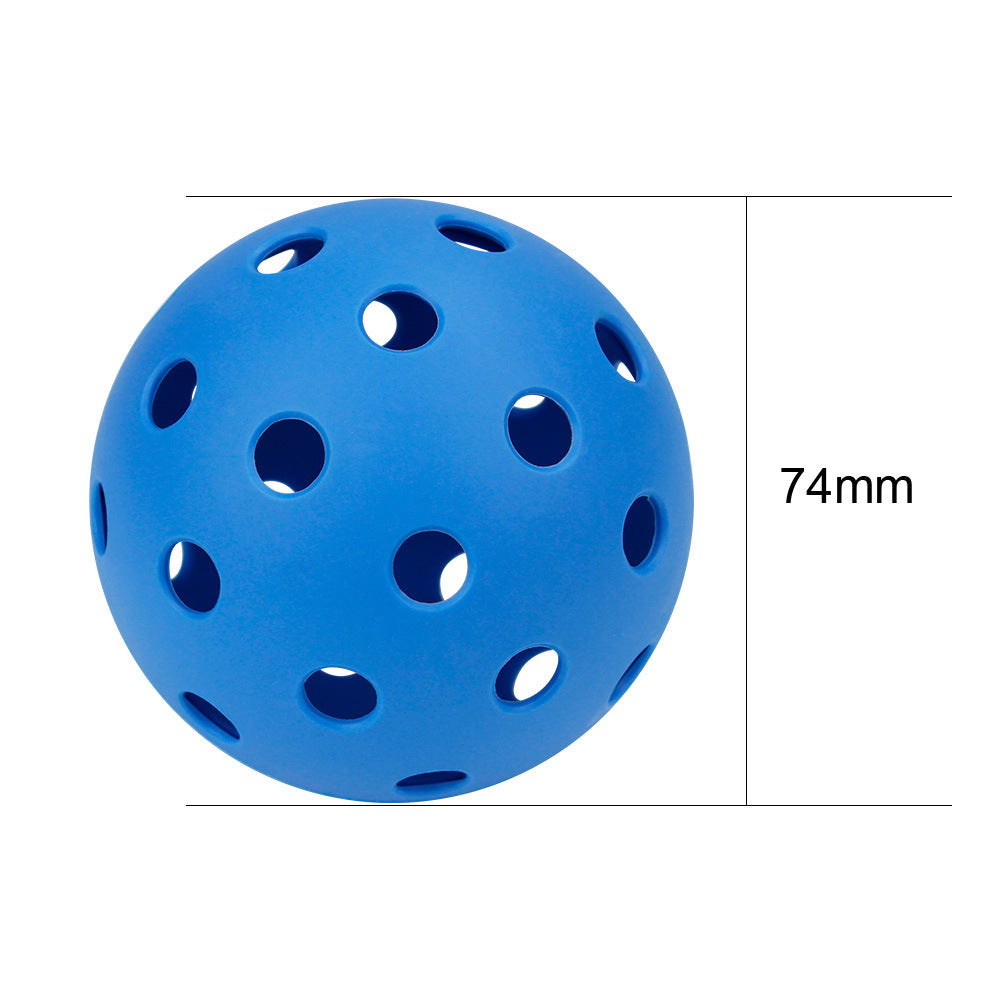 74mm 40-Hole Plastic Pickleball Set 12 Pieces With Net Bag