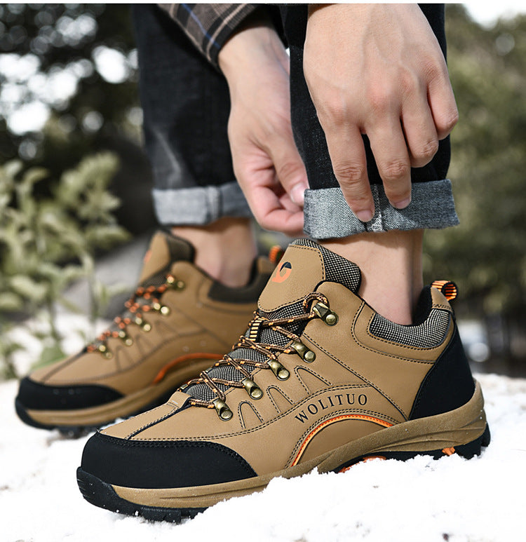 Men’s Waterproof Cotton Hiking And Climbing Shoes