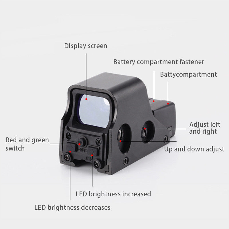 Red Dot Holographic Iris Scope Toy Water Gun Sight Accessory