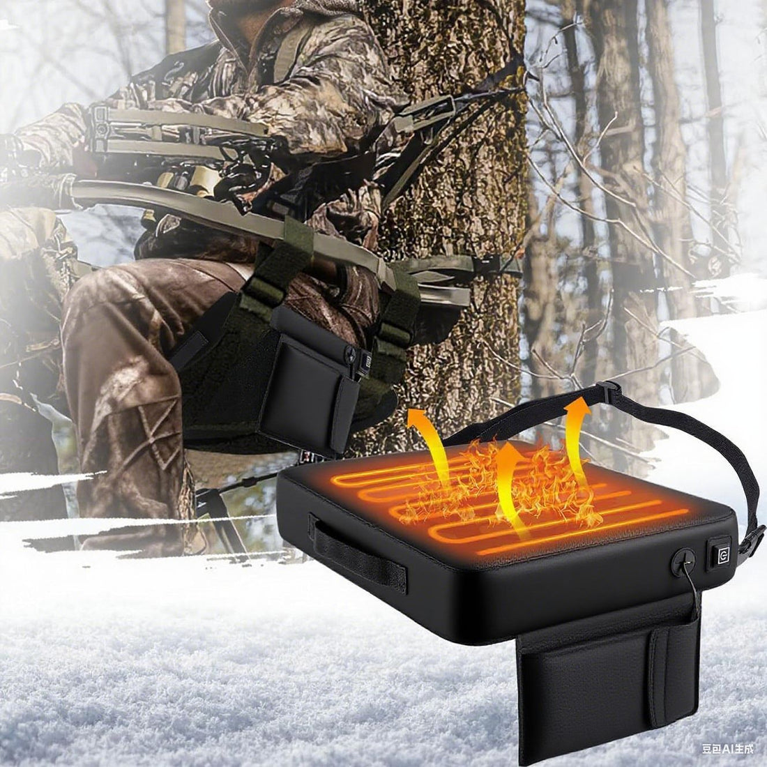 Camouflage Heating Cushion Stadium Outdoor