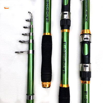 White Carbon Fiber Telescopic Spinning Fishing Rod