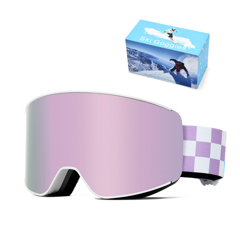 Spherical Double Layer Anti Fog Ski Goggles