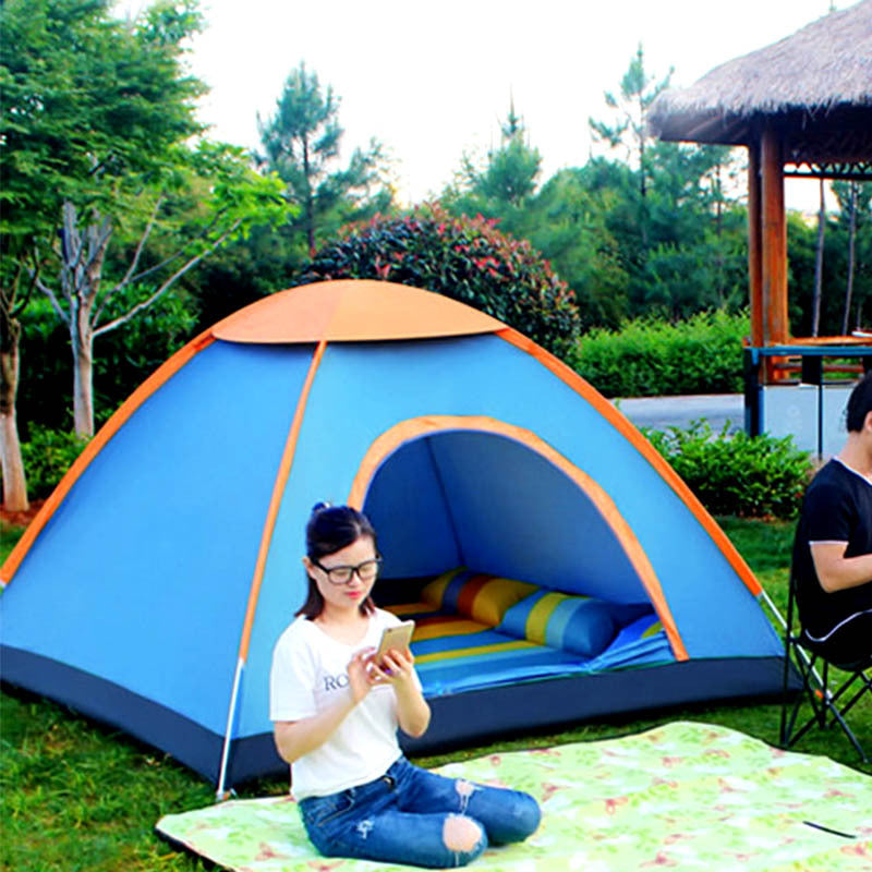 Automatic Double-Door Camping Tent For Outdoor Use