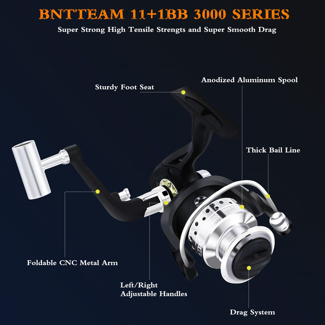 Bntteam Carbon Telescopic Fishing Rod And Spinning Reel Combo