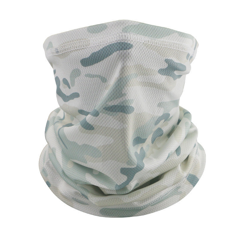 Outdoor Tactical Sun Protection Camouflage Mesh Face Mask Scarf