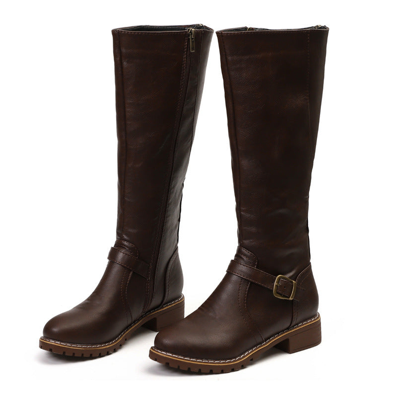 Women’s Warm Velvet High Knight Boots