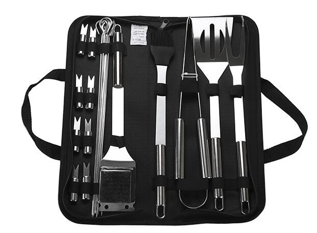 10 Piece Outdoor BBQ Grill Tool Set