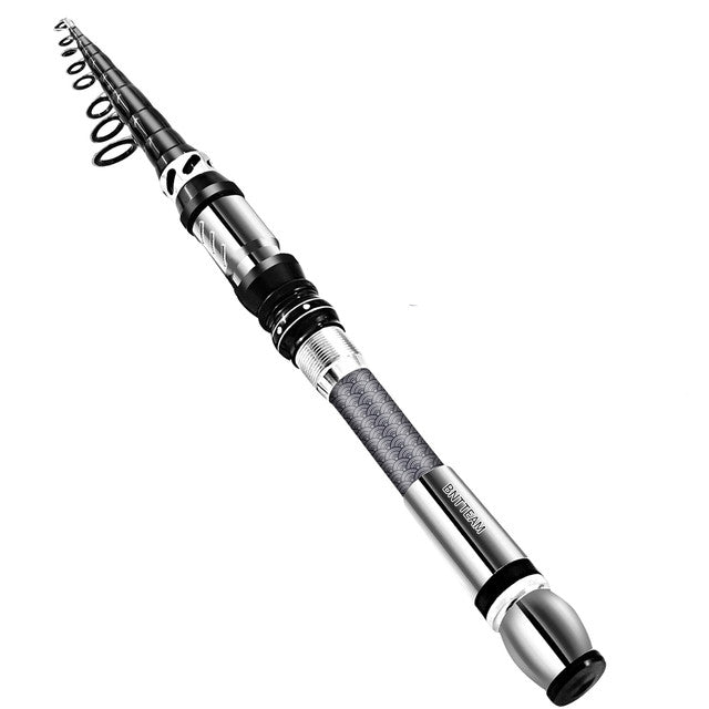 Bntteam Carbon Telescopic Fishing Rod And Spinning Reel Combo