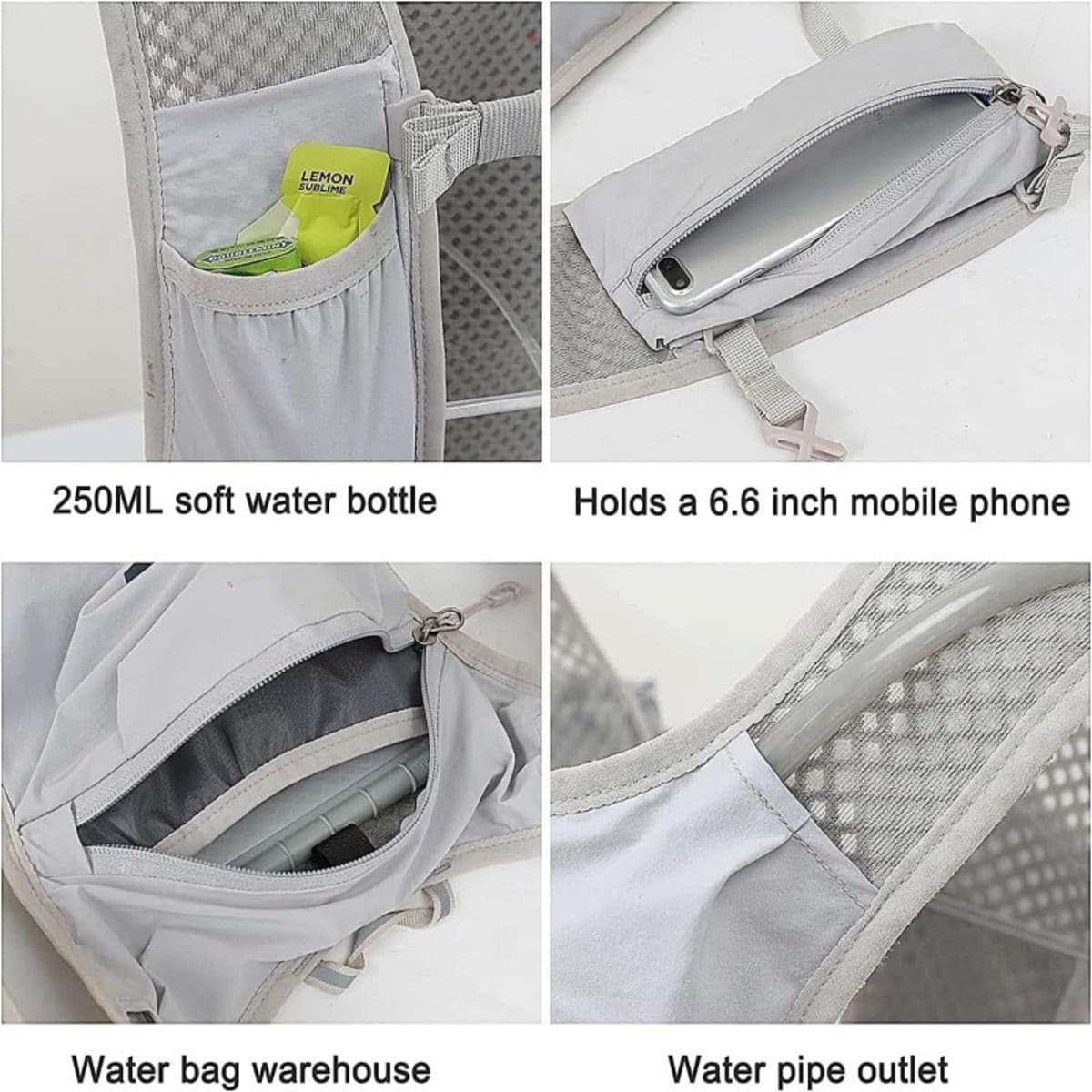 Lightweight Hydration Vest Backpack Running Hiking Cycling Pack