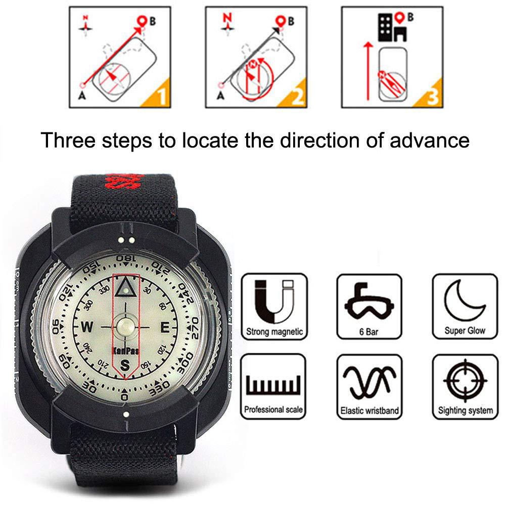 Watch-Style Outdoor Sports Wrist Compass