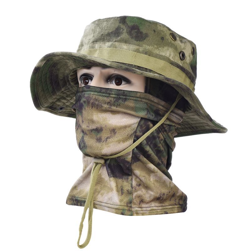 Men’s Outdoor Boonie Hat Sun Mask For Camping Cycling Fishing