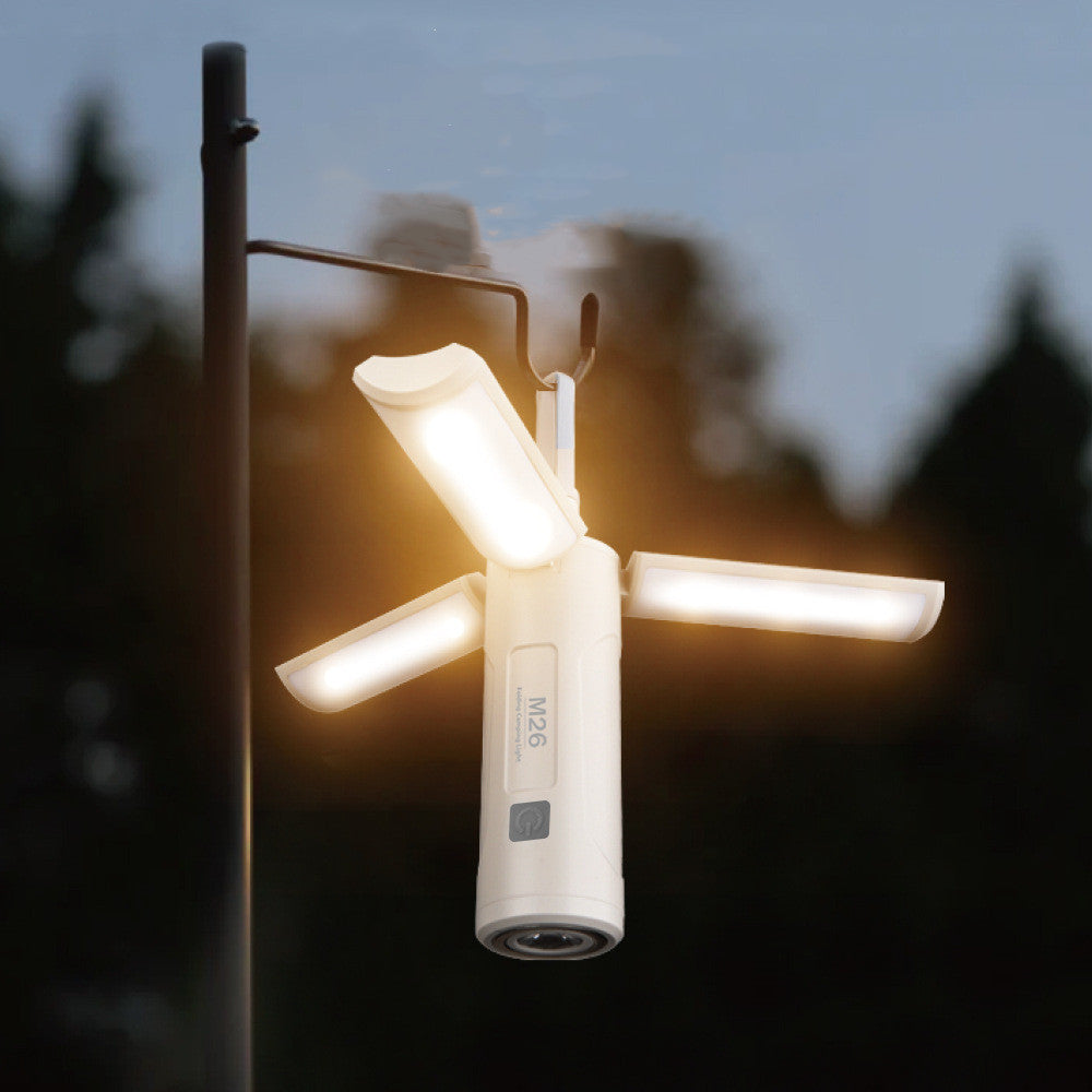 Outdoor LED Camping Lantern Folding USB Type-C Emergency Flashlight