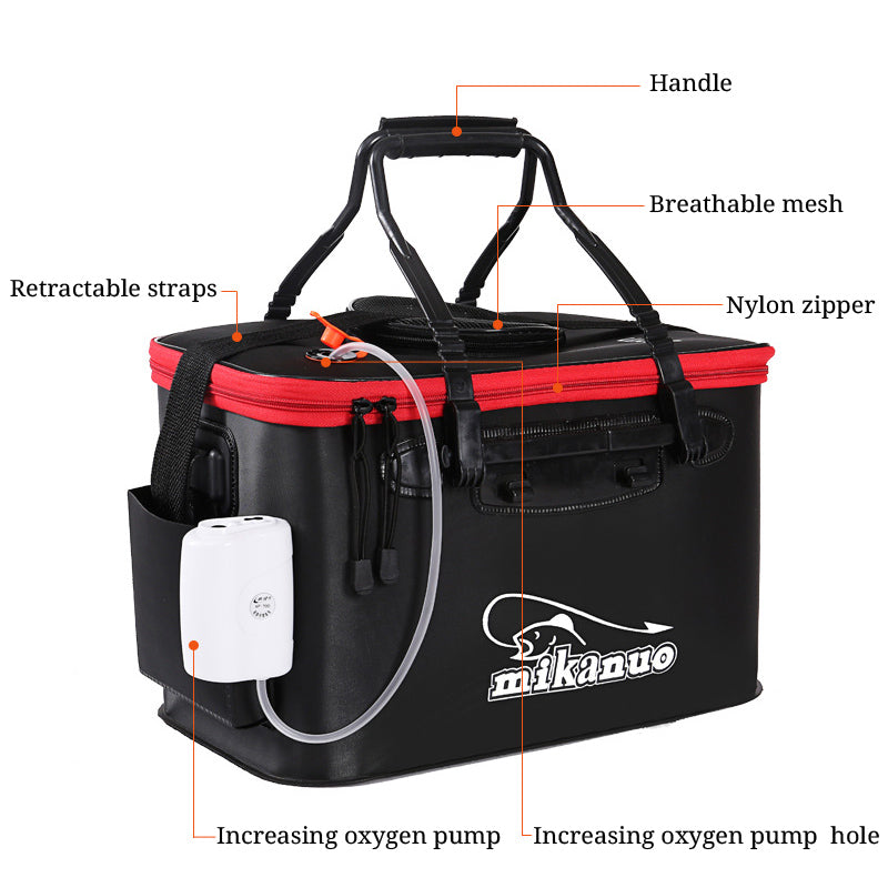 Portable EVA Fishing Storage Bucket Bag