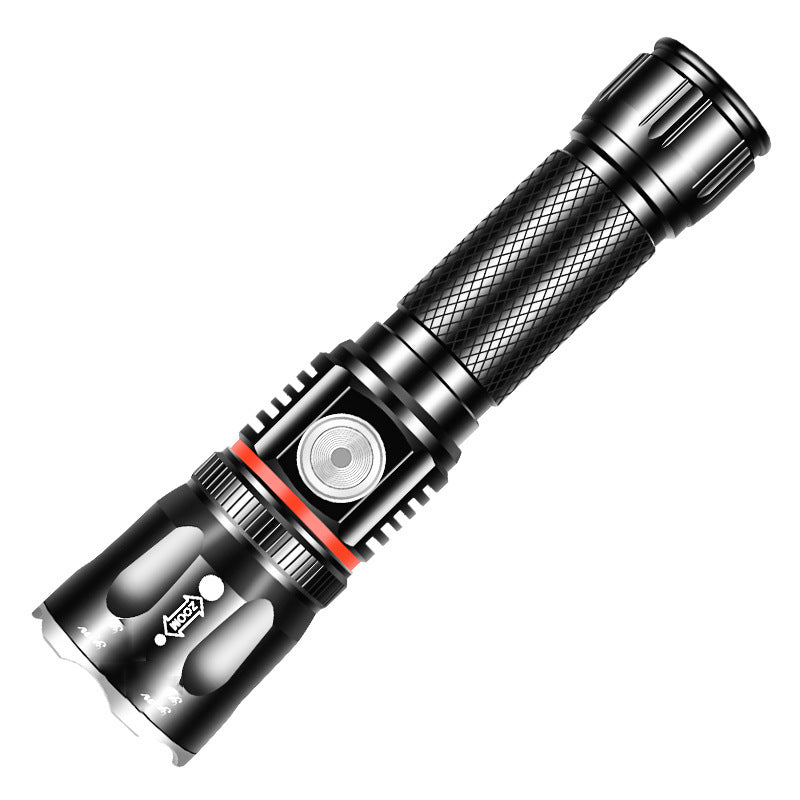 Telescopic Multifunctional T6 Outdoor Flashlight With Strong Light