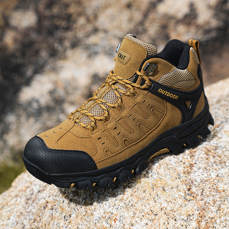 Men’s Plus Size High Top Hiking Shoes Non Slip Durable