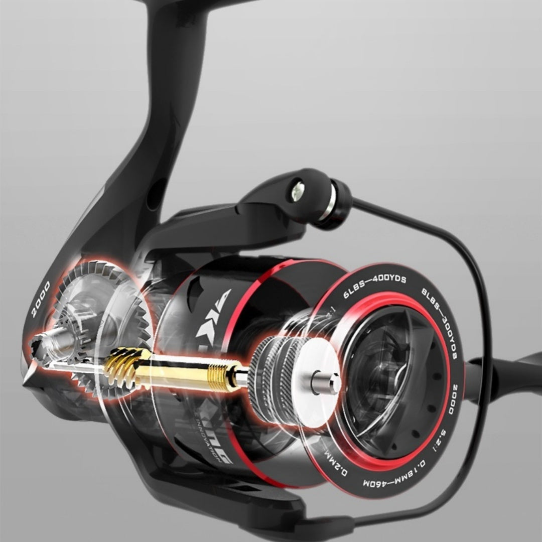 All Metal Telescopic Fishing Rod And Spinning Reel Combo