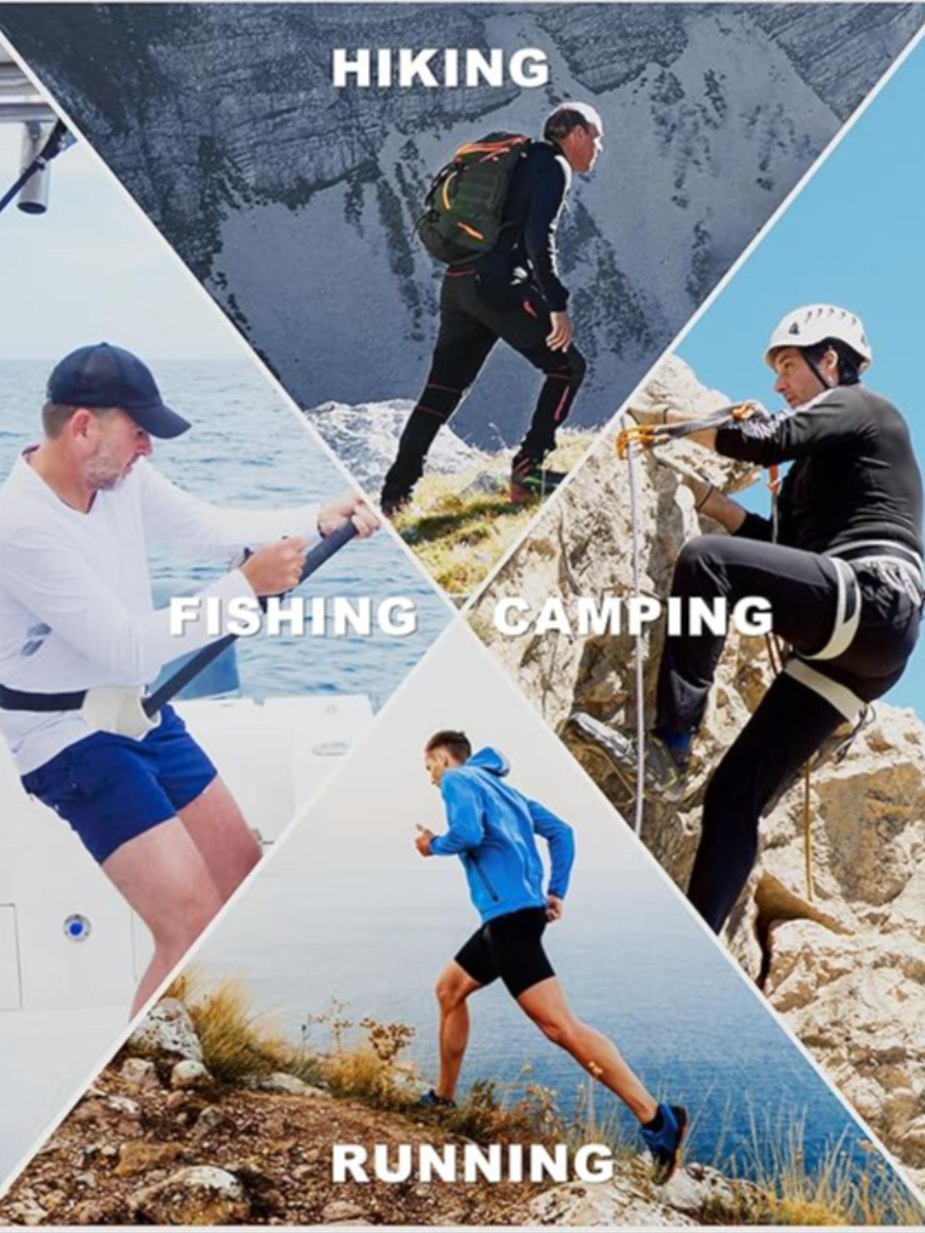 Men's Fishing Hoodie Long Sleeve Performance Sun Protection Shirt