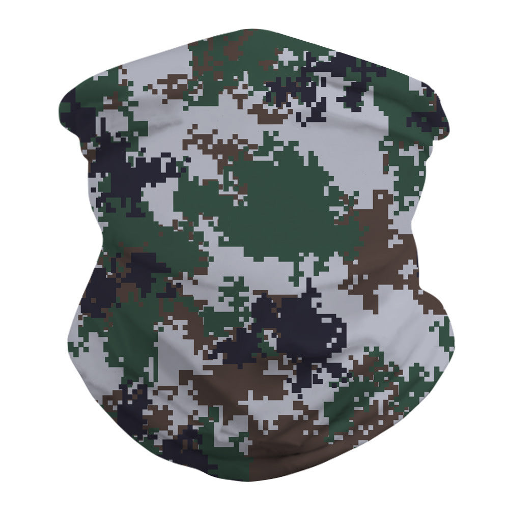 Digital Camouflage Insect Repellent Riding Face Mask