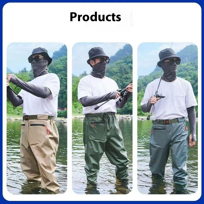 Q3Y Waders One-piece Belt Rain Boots