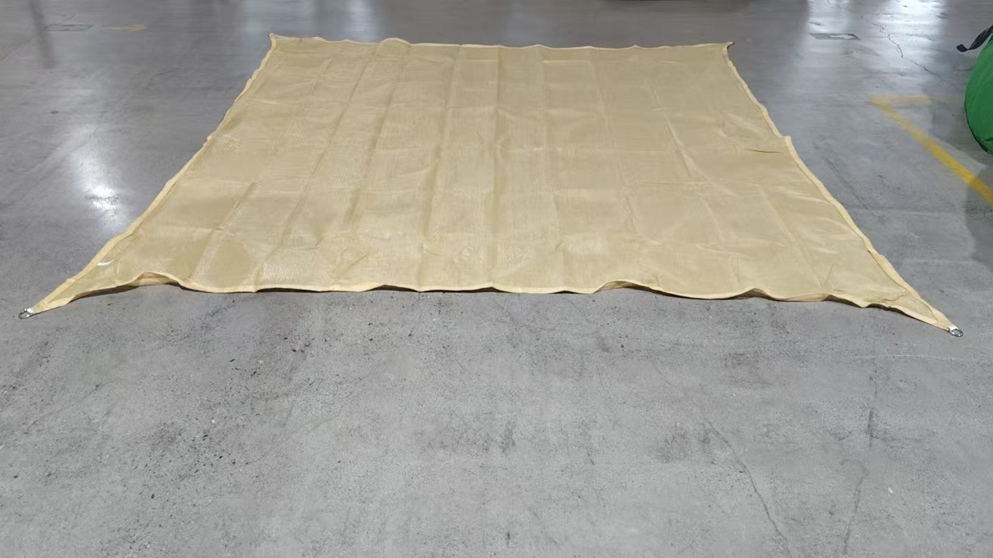 Beige Sunshade Sail Outdoor Sun Protection Shade Cloth