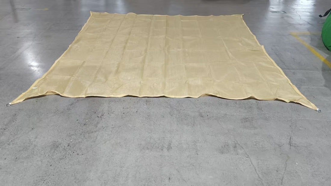Beige Sunshade Sail Outdoor Sun Protection Shade Cloth