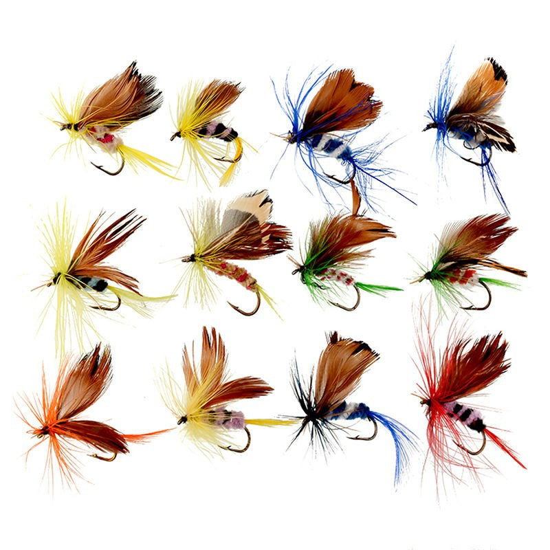 12-Piece Insect Fishing Hooks