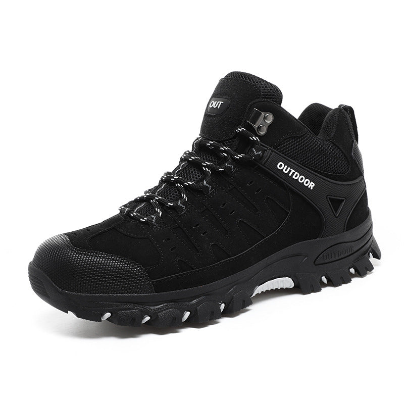 Men’s Plus Size High Top Hiking Shoes Non Slip Durable
