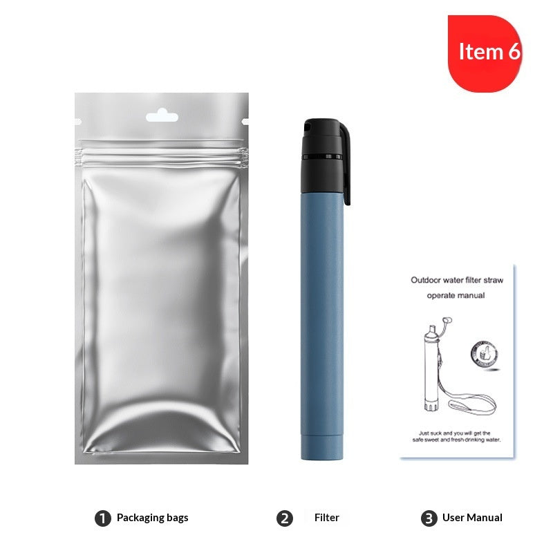 Portable Survival Straw Water Purification Filter