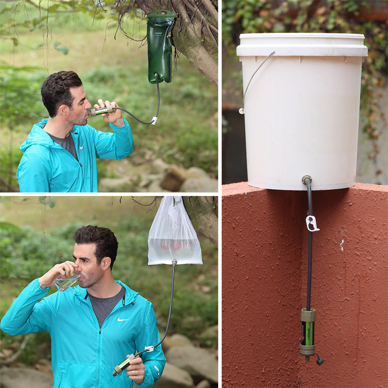 Portable Outdoor Water Purification Straw Filter Bag
