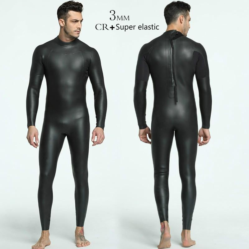 Men Triathlon Thermal Wetsuit Light Leather Suit