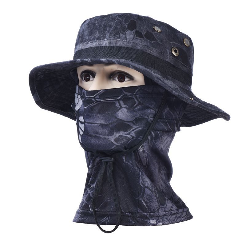 Men’s Outdoor Boonie Hat Sun Mask For Camping Cycling Fishing