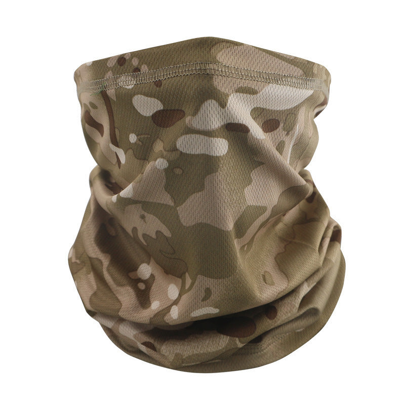 Outdoor Tactical Sun Protection Camouflage Mesh Face Mask Scarf