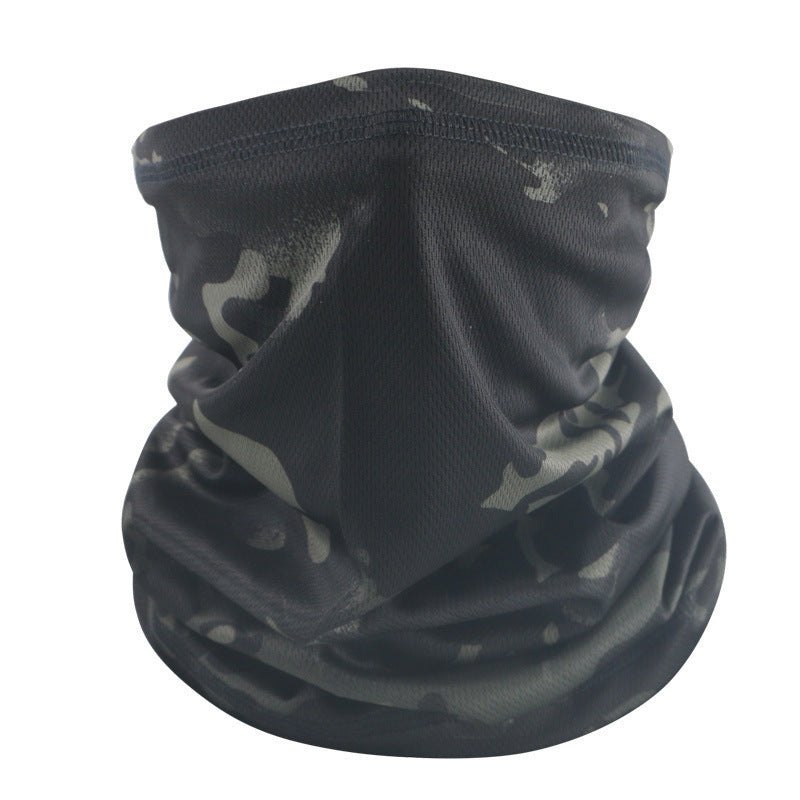 Outdoor Tactical Sun Protection Camouflage Mesh Face Mask Scarf