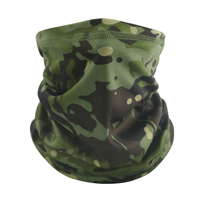 Outdoor Tactical Sun Protection Camouflage Mesh Face Mask Scarf