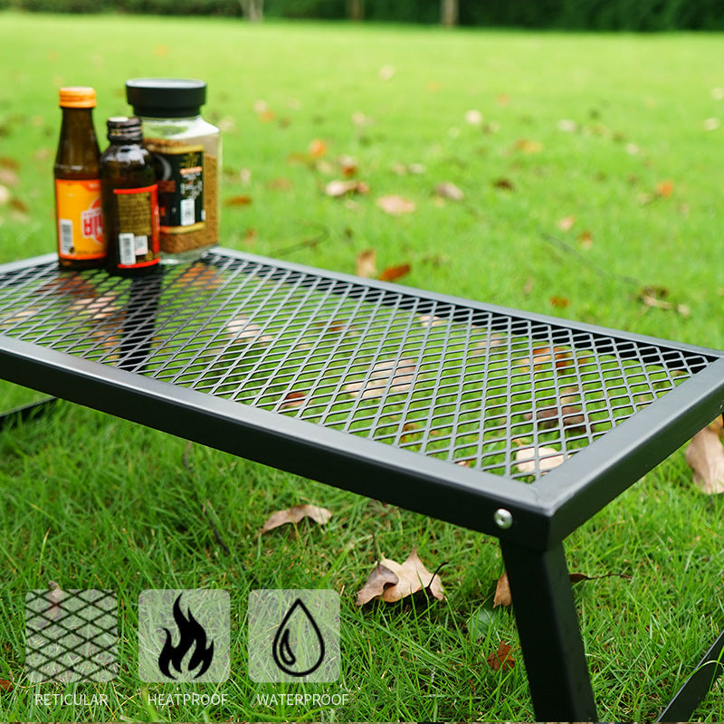 Outdoor Folding Mesh Table Camping Lightweight Waterproof