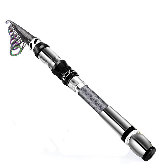 Bntteam Carbon Telescopic Fishing Rod And Spinning Reel Combo