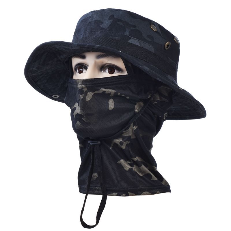 Men’s Outdoor Boonie Hat Sun Mask For Camping Cycling Fishing