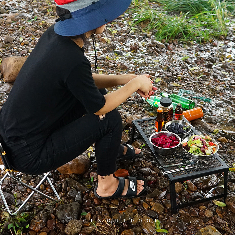 Outdoor Folding Mesh Table Camping Lightweight Waterproof