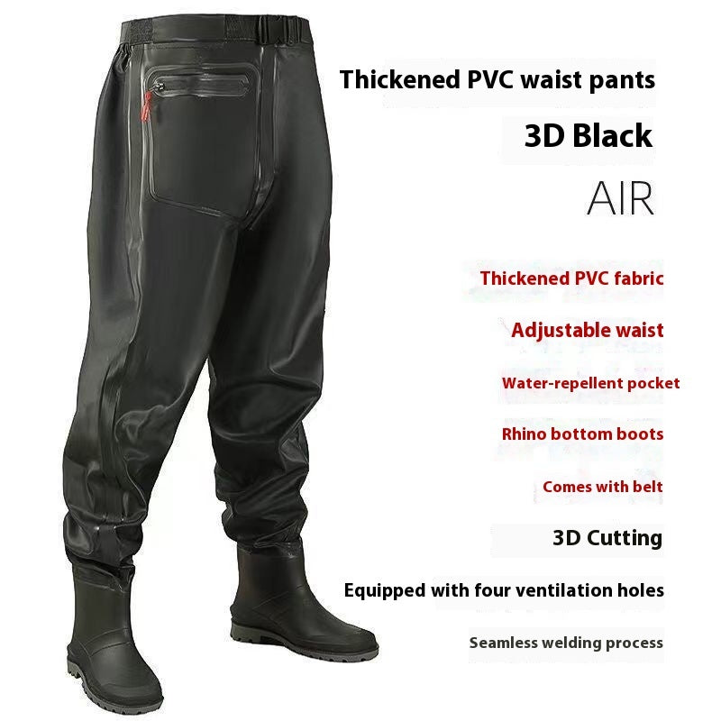 Q3Y Waders One-piece Belt Rain Boots