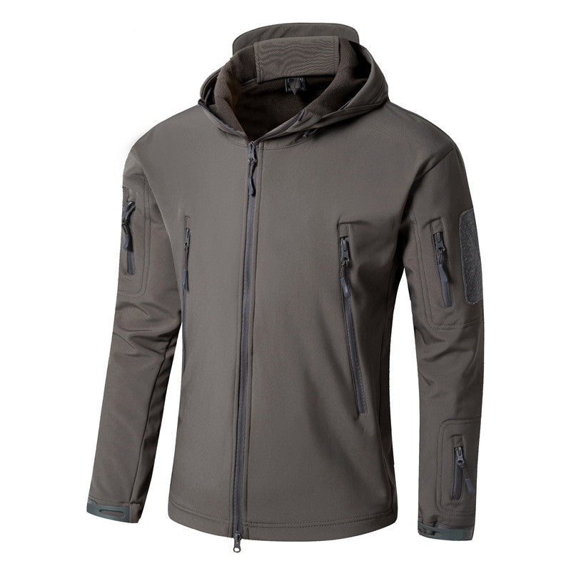 Large Size Soft Shell Fleece Outdoor Jacket Warm Camouflage Winter