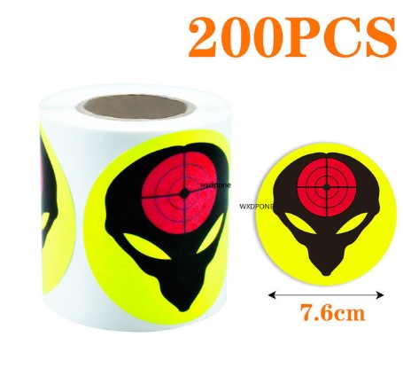 Label Paper Shot Target Paste Fluorescent Color Splash Shot
